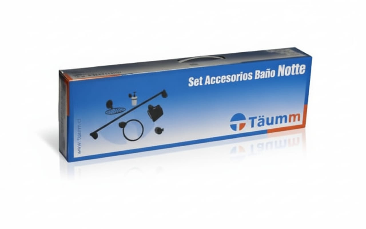 SET DE ACCESORIOS BAÑO NOTTE ( 6 ACCESORIOS)