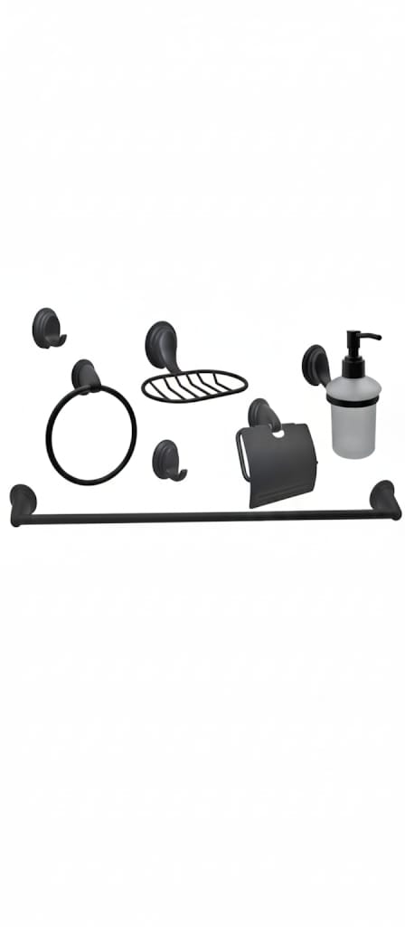 SET DE ACCESORIOS BAÑO NOTTE ( 6 ACCESORIOS)