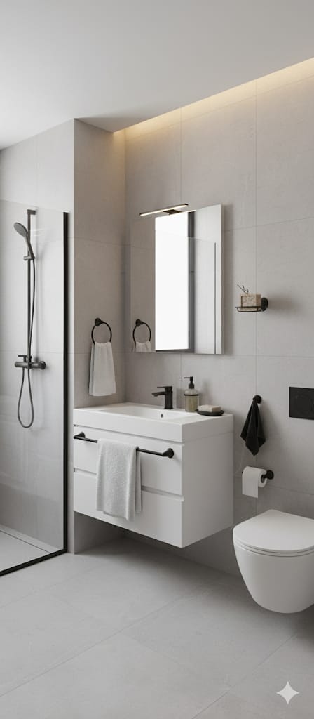 SET DE ACCESORIOS BAÑO NOTTE ( 6 ACCESORIOS)