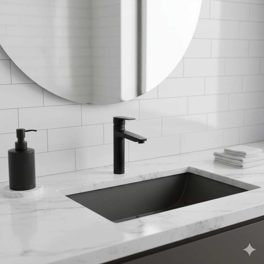 Monomando lavatorio alto notte