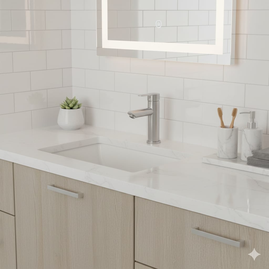 Monomando lavatorio modern inox