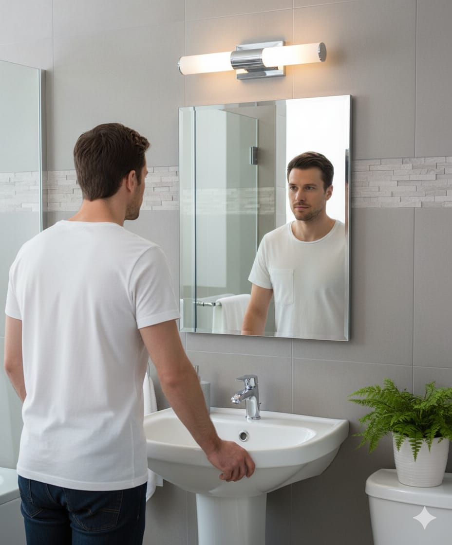 Espejo 45*60 rectangular bisel contorno