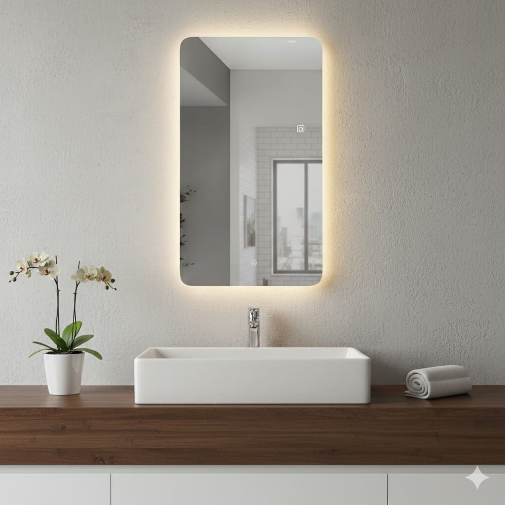 Espejo 70*100 rectangular/3 tonalidades de luces